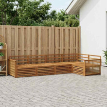vidaXL Outdoor-Sofagarnitur 5 stk. Natur Massivholz Akazie
