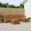VidaXL vidaXL Outdoor-Sofagarnitur 6 stk. Natur 1