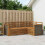 VidaXL vidaXL Outdoor-Sofagarnitur 4 stk. Natur Polyester 1