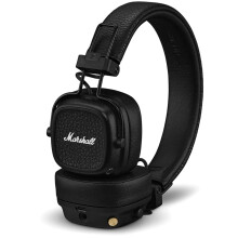 Marshall Major V Wireless Bluetooth Headphones 100 Hour Battery Life Black New