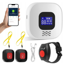 Tuya Wifi Smart Panic Button Caregiver Personal Alarm Elderly Nurse Alert System