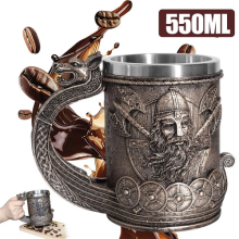 Viking Tankard Norse Drinking Mug Beer Stein 550ml Best Retro Gifts Drinking Mug