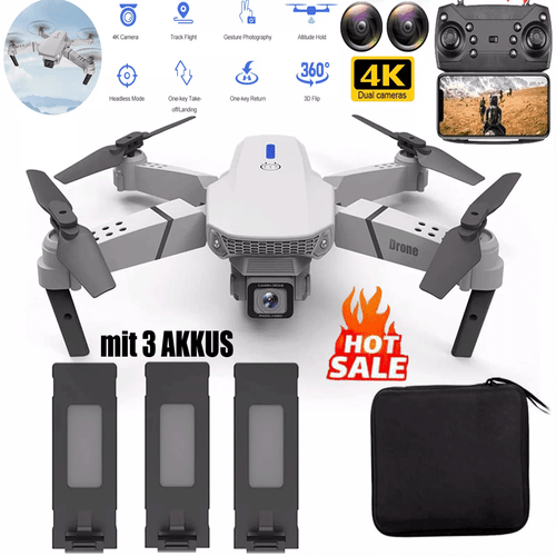 Foldable Mini Drone 4K HD Dual Camera WiFi FPV Professional Drone Quadcopter Toy