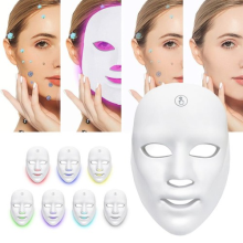 7 Colors LED Light Photon Face Mask Rejuvenation Anti-Aging Skin Facial Therapy