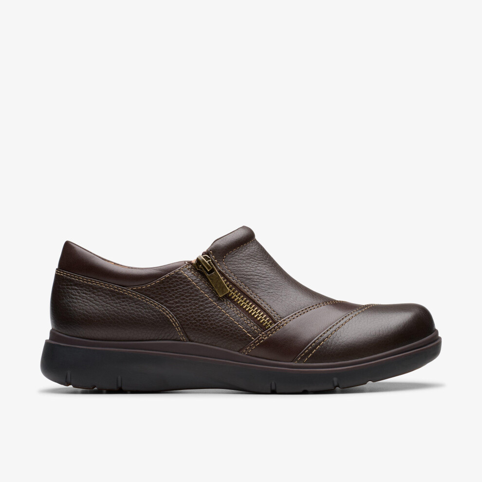 Clarks (Standard, 6 (Adults')) Certina Pure Dark Brown Lea