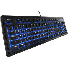 SteelSeries Apex 100 Gaming Keyboard Blue LED Tactile & Silent Splash Resistant