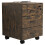 (Chipboard, Brown) Roller Container Office Drawers Baula L 1