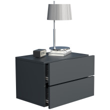 (Matt, Modern/Contemporary) Wooden wall hanging bedside table Usal L 45 cm