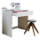 (Modern/Contemporary, Wood) Wooden desk computer table Nitolda White 1
