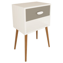 (Matt, Modern/Contemporary) Wooden side table bedside table Singol XL