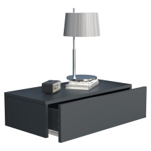 (Matt, Modern/Contemporary) Wooden wall hanging bedside table Usal M 60 cm