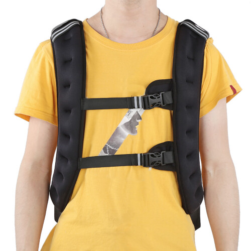 10kg Neopren Gewichtsweste Unisize schwarz
