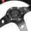Racing Lenkrad 35cm mit Horn - Rotes反绒 1