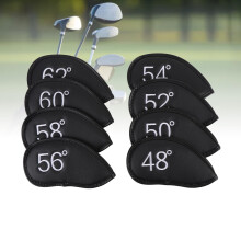 8 Stück Golf Keileisen-Hüllen PU Klettverschluss
