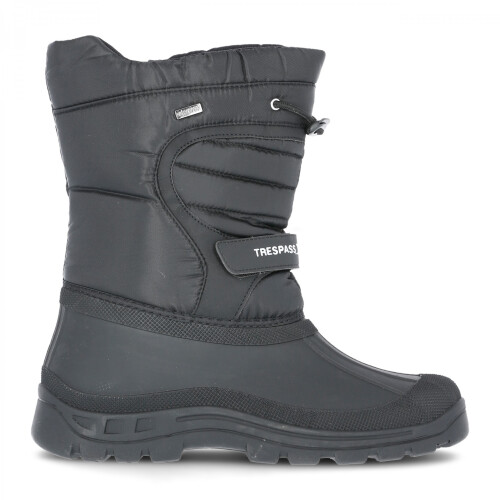 Trespass (8 UK, Black) Trespass Unisex Dodo Pull On Winter Snow Boots 2
