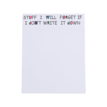 Funny Sticky Note, to Do List Notepad Funny Stationery, Office Supplies, Notebook Labels, Desk Sticky Note 50 Pages,A
