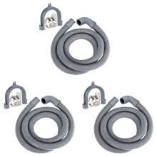3X Washing Machine Hose Drain Hose Washing Machine 2.5M Drain Hose Extension for Washing Machines Dishwashers Dryers