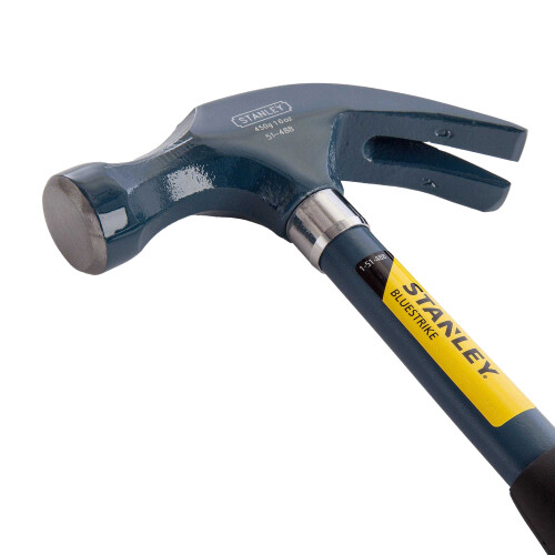 STANLEY (454g, Blue/Yellow/Black) Stanley Bluestrike Claw Hammer 1