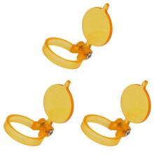 3 STKS Geel Filter voor LED Koplamp Lamp Tandheelkundige Loepen Nuttige Lab Verlichting Optische Verrekijker Vergrootglas Accessoires