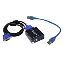 Konwerter Adaptera VGA na USB z Kartą Przechwytywania Audio i Wideo Jakość Obrazu High-Definition 1080P Bez Napędu