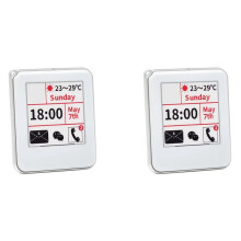 2Stück 1,54 Zoll E-Paper-Bildschirm NFC-Betriebenes E-Paper E-Ink-Tag Batteriefreies NFC-Etikett DIY Digitaler Bilderrahmen Digitales Preisschild