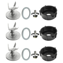 3X Ersatz Teile Mixer Klinge Kompatibel für , 6 Punkte Fusion Klinge Satz Mixer Ersatz Teile