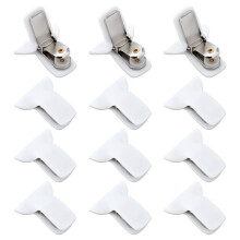 12 Pièces Pinces de Couette pour Couette à L'Intérieur, Support Solide, Attaches de Couette en Mousse Métallique Rembourrée, Pinces de Housse de