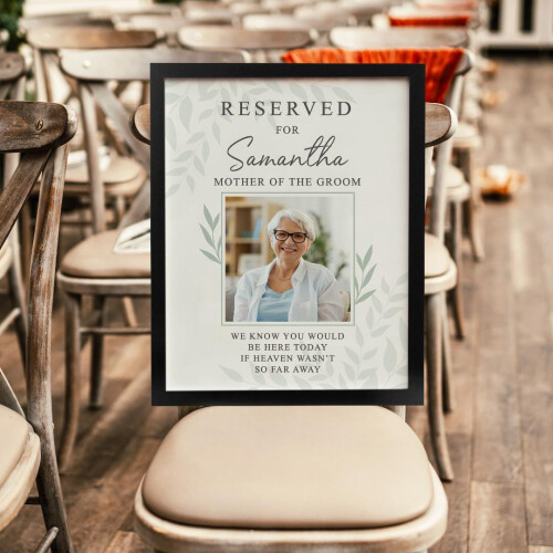 (Oak) Personalised reserved For Photo Poster Frame 1