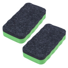 2X Magnetic White Board Dry Wipe Drywipe Cleaner Eraser