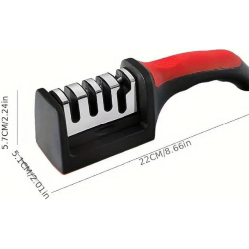 1pc Professional Diamond Ceramic Knife Sharpener, 4-stage Kitchen Knife Sharpening Tool with Adjustable Angle and Base, Compatible 2