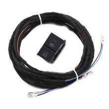 Pour MK7 MQB 2018-2023 : Interrupteur et Fil de Maintien en Côte/Maintien Automatique, Bouton Rétroéclairé Blanc 17G927225