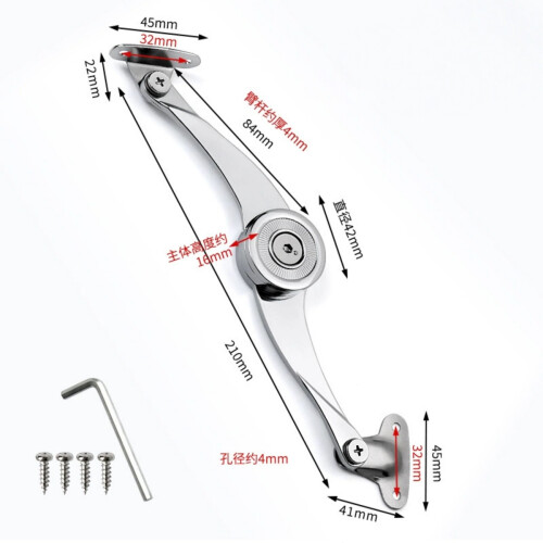 2 Pack Folding Lid Support Hinge Damper Buffer Soft Close Kit Open Angle 75 90 110 Degree 1
