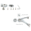 2 Pack Folding Lid Support Hinge Damper Buffer Soft Close Kit Open Angle 75 90 110 Degree 5