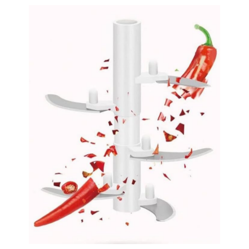 Multifunctional Garlic Chopper, Hand Pull String Garlic Chopper for Kitchen, Household Helper for Pressing Garlic 1