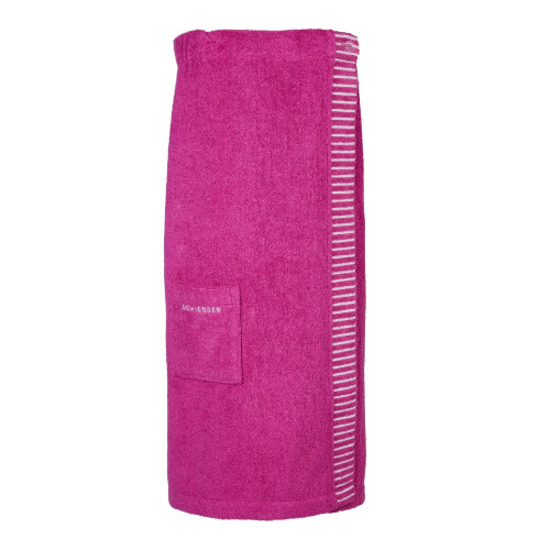 Schiesser Saunatuch Rom - 75 x 200 cm - Fuchsia