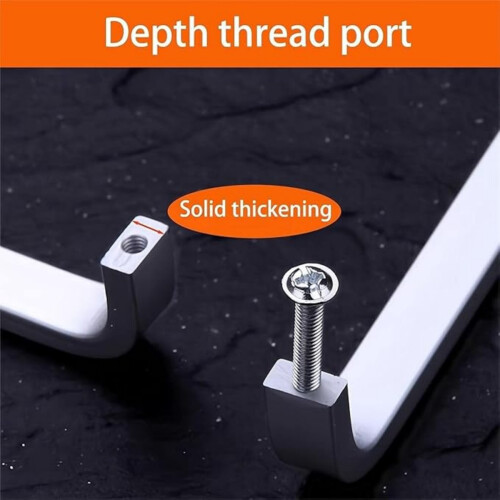 10 Pcs Mini Aluminum Door Drawer Knobs Pull Handles Cabinet Cupboard Closet Door Bow Shape Pull Handle 64mm 1