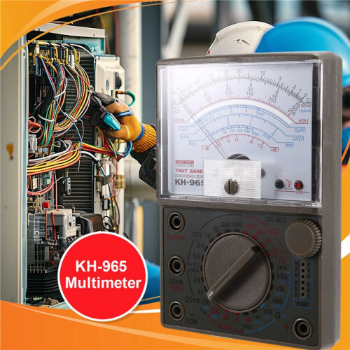 KH-965 Analog Multimeter Mekanisk Pointer Meter AC/ Spänning Strömresistansmätare med Test Pen Multi Tester 2