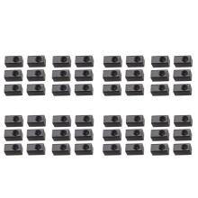 48 Pieces Guitar Tremolo Bridge Saddle Clamp Pressure Lock String Insert Metal Block for Electric Guitar Parts