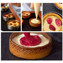 80 Stuks Ronde Taartringen met Gaten Fruittaart Quiches Cakemousse Keuken Bakvorm Geperforeerde Cakemousse Ring 8Cm