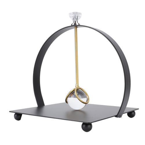 Eleganter Serviettenhalter Schwarz Eisen Arc