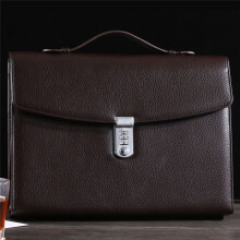Office Business Briefcase with Combination Lock High Capacity Document Handbag for Business Office Meeting Black