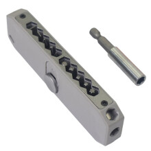 Outil Multifonction de Poche pour les Activités de Plein Air et le Quotidien, en Alliage D'Aluminium Gris