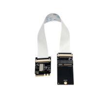 Adaptateur de Carte D'Extension WiFi M.2 NGFF A+E Key 2230 Vers M.2 E Key et Emplacement TF - Câble D'Extension pour Carte Réseau WiFi