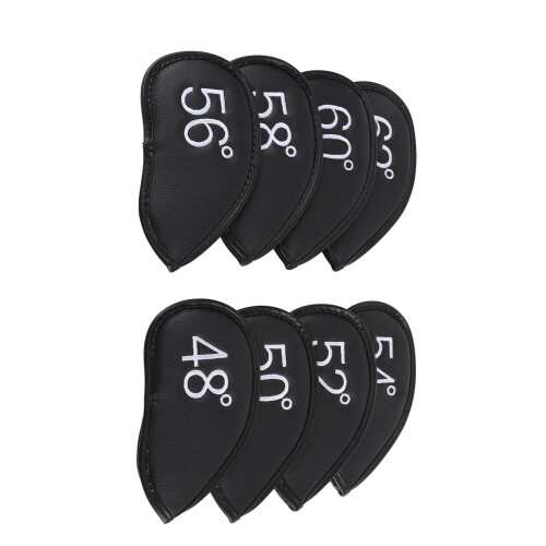 PU Leder Golf Eisen-Schlägerhüllen 8x 48-62 Set 1