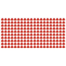 Faucet Leak-Proof Sealing Gasket Pipe Hose Silicone Gasket for Plumbing Plug Prevent Leakage Transparent Red 100PCS
