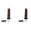 2X Universal Samurai Messer Shift Knopf Shift Knot Knob Metall Schwarz + Rot 15Cm 1