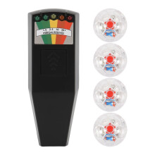 Kit de Equipo Fantasma, Medidor EMF y 4 Bolas de Gato con Luz de Movimiento, Equipo Fantasma Detector de Medidor EMF