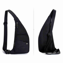 Sling Bag Schwarz Outdoor Sport Tasche