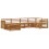 VidaXL vidaXL Outdoor-Sofagarnitur 6 stk. Natur 2