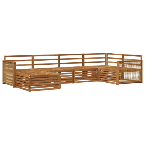 VidaXL vidaXL Outdoor-Sofagarnitur 6 stk. Natur 1